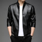 Jaqueta Slim de Couro brand