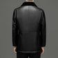 Jaqueta de Couro de Slim windproof