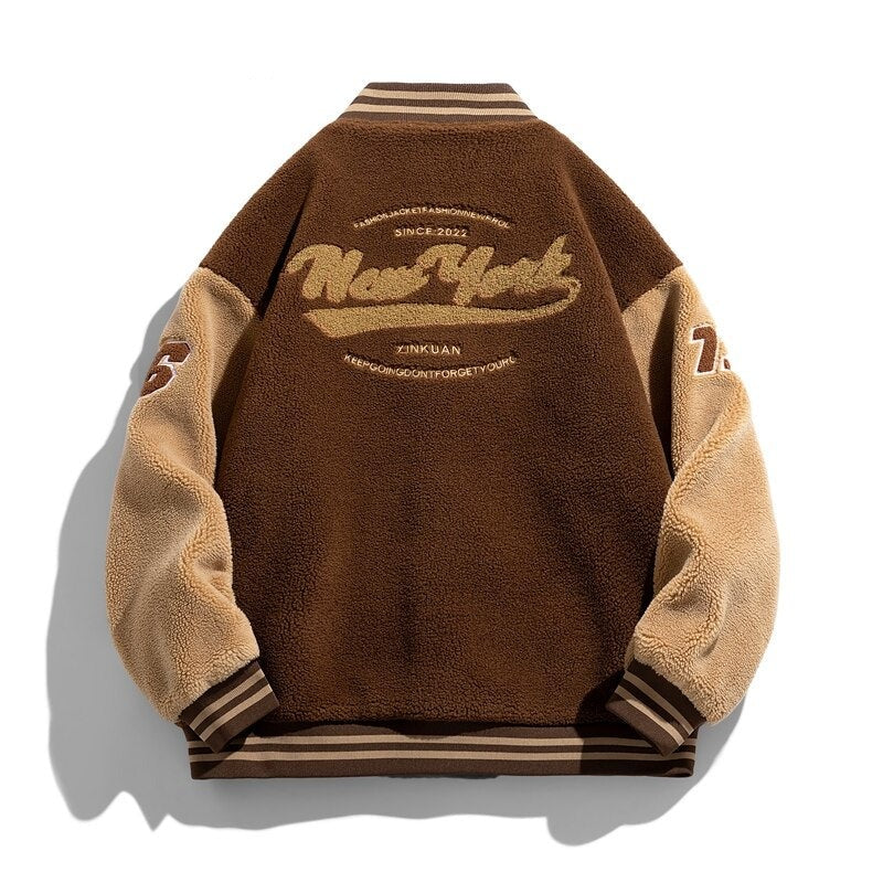 Jaqueta Baseball Wool Fashion