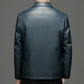 Jaqueta de Couro de Slim Bomber