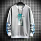 Moletom masculino casual primavera outono