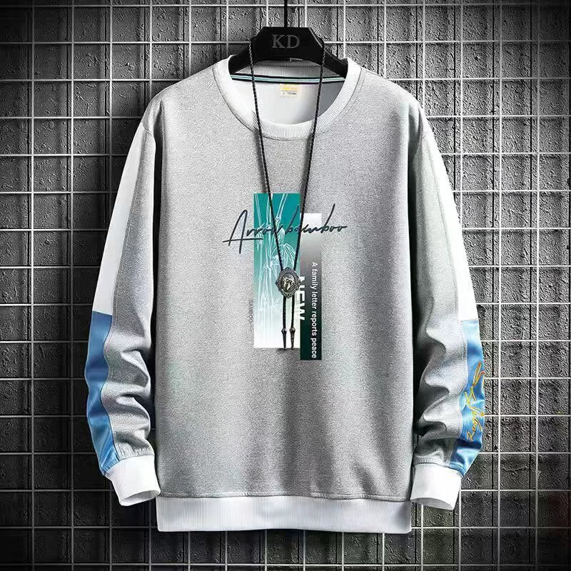 Moletom masculino casual primavera outono