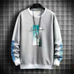 Moletom masculino casual primavera outono