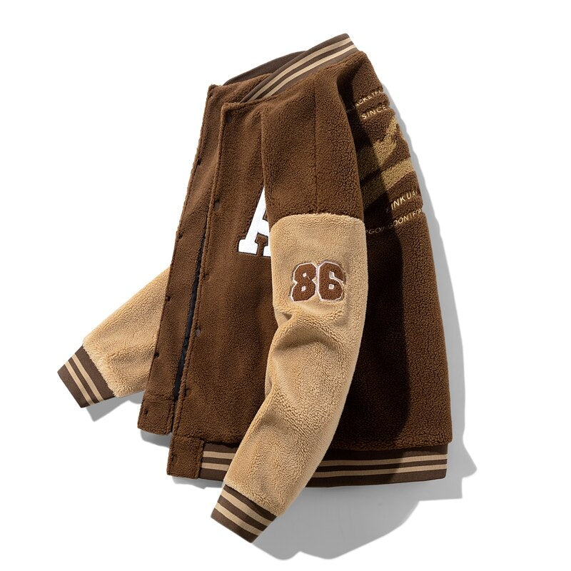 Jaqueta Baseball Wool Fashion