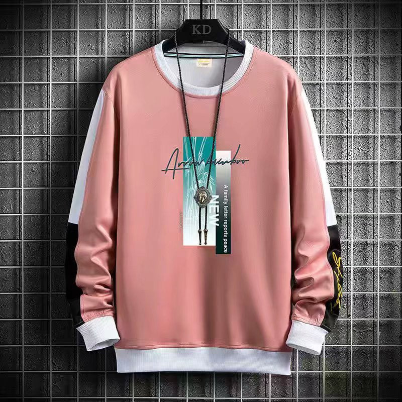 Moletom masculino casual primavera outono