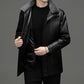 Jaqueta de Couro de Slim wool