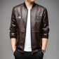 Jaqueta de Couro de Slim leather