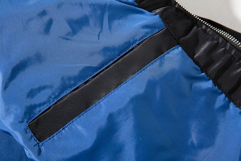 Jaqueta Baseball New Americana Oversized Com Capuz