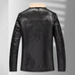 Jaqueta de Couro Slim casual