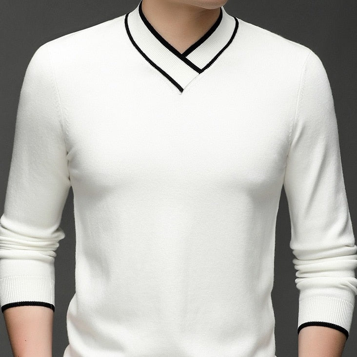 Suéter casual v-neck