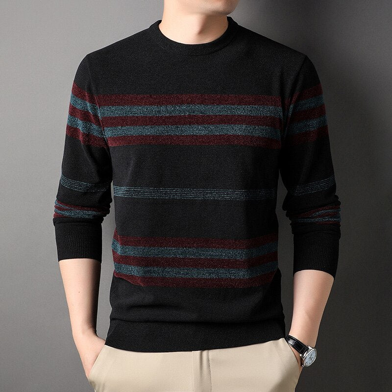 Suéter casual striped