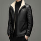 Jaqueta de Couro Slim casual