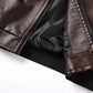 Jaqueta de Couro de Slim leather