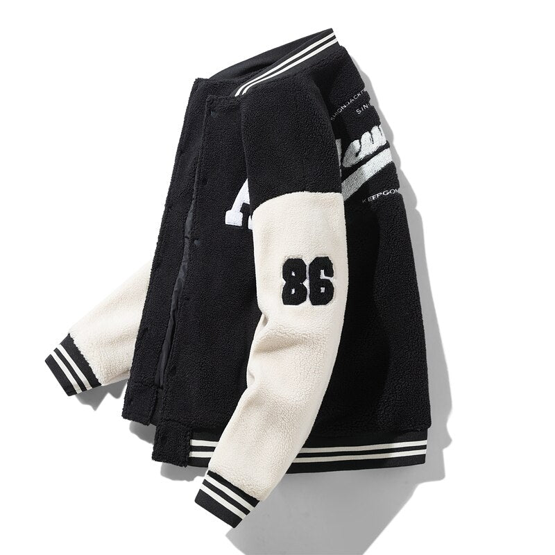 Jaqueta Baseball Wool Fashion