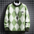 Suéter Xadrez Lã Cashmere Pull