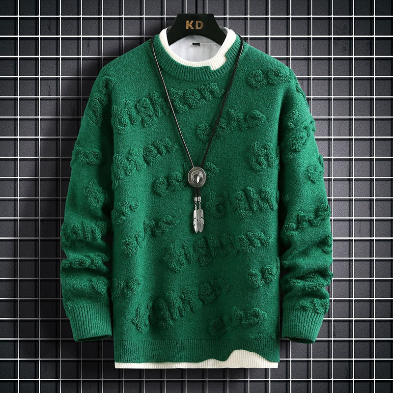 Suéter Masculina Casual Gola Alta