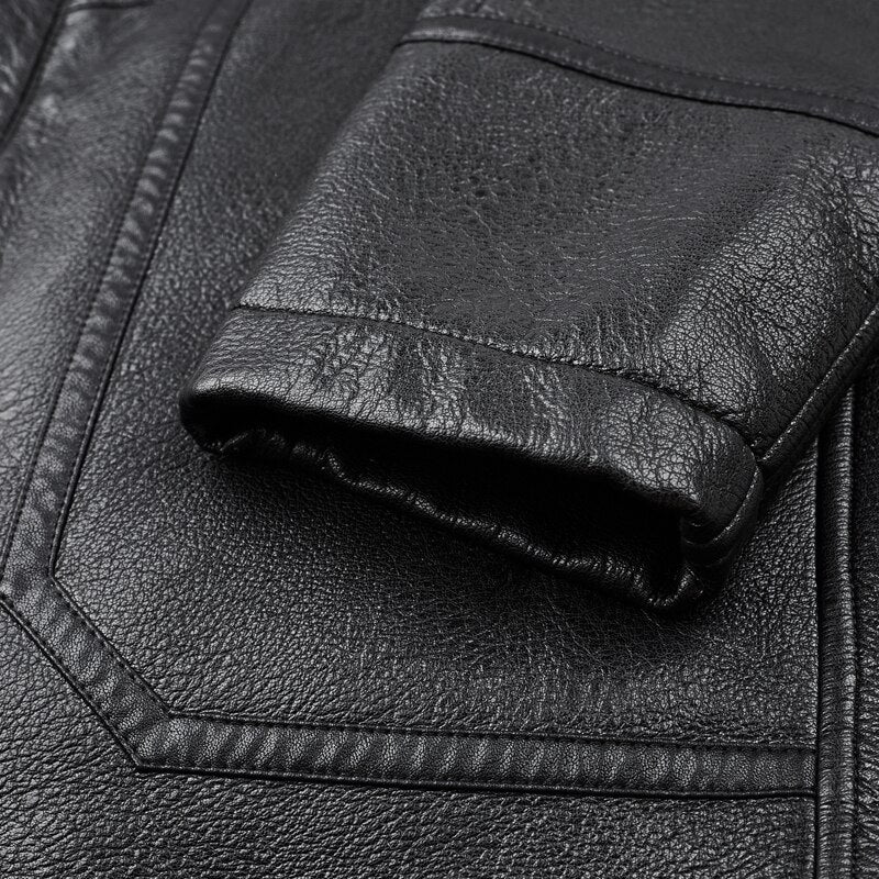 Jaqueta de Couro de Slim windproof