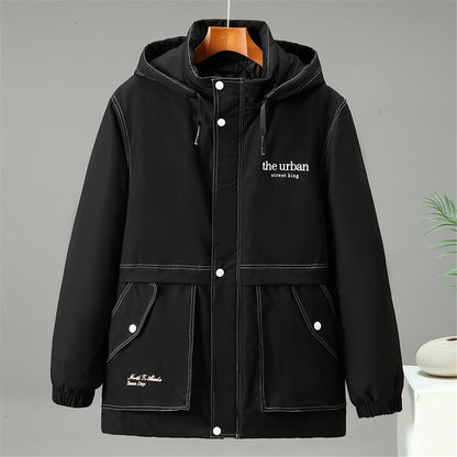 Casaco Parka New Black Modern
