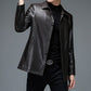 Jaqueta de Couro de Slim coats