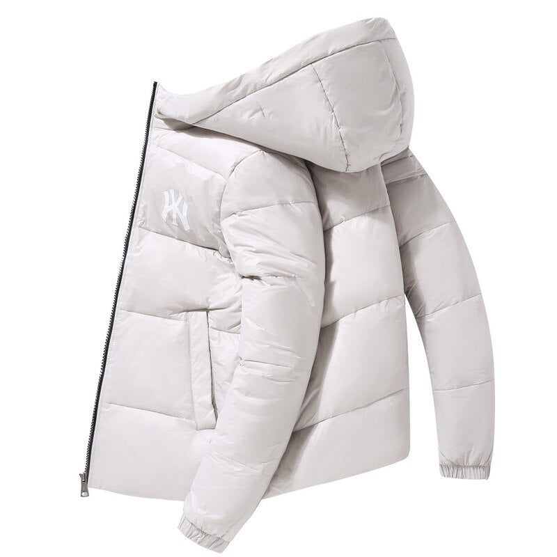 Jaqueta Puffer com Capuz e Isolamento Térmico