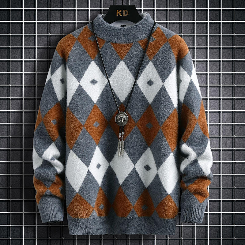 Suéter Casual Geométrico