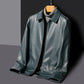 Jaqueta de Couro de Slim Bomber
