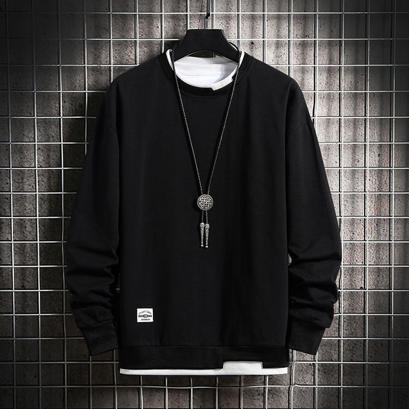 Moletom masculino casual Primavera e Outono