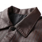 Jaqueta de Couro de Slim faux