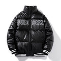 Jaqueta Puffer Masculina Couro Sintético Bomber Bobojaco