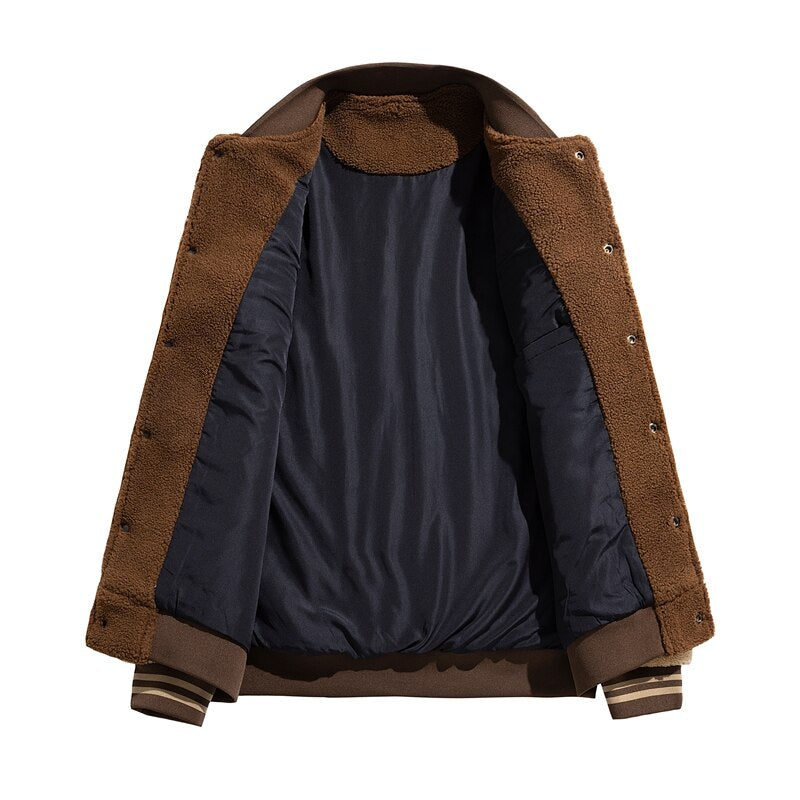 Jaqueta Baseball Wool Fashion