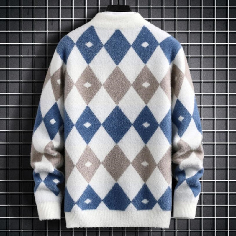 Suéter Casual Geométrico