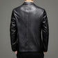 Jaqueta Blazer de Couro de Slim leather