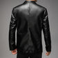 Jaqueta de Couro Slim fall winter