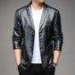 Jaqueta de Couro Slim fall winter