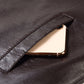 Jaqueta de Couro de Slim lapel