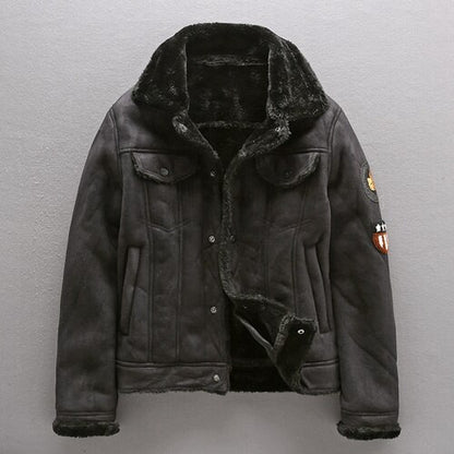 Jaqueta premium de couro Faux