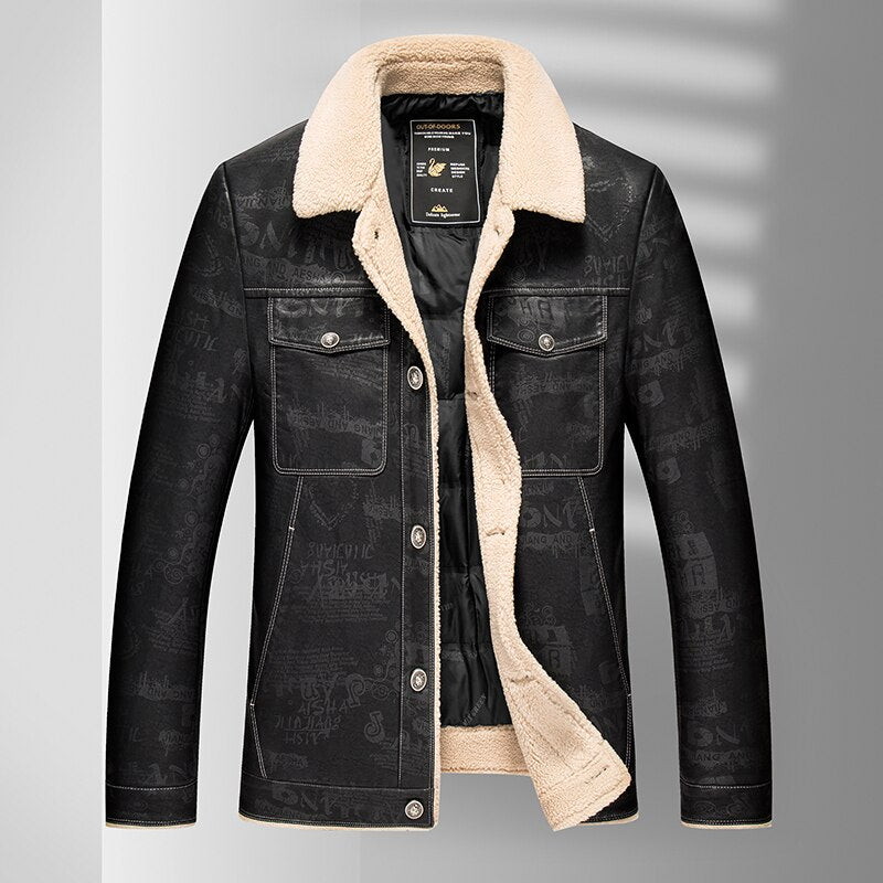 Jaqueta de Couro de Slim soft