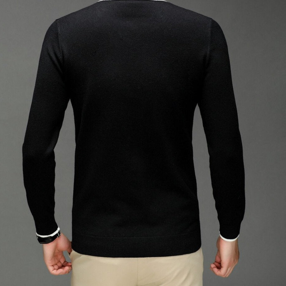 Suéter casual v-neck