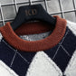 Suéter Xadrez Lã Cashmere Pull