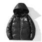 Jaqueta Puffer com Capuz e Isolamento Térmico