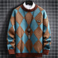 Suéter Xadrez Lã Cashmere Pull