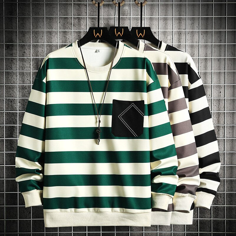 Moletom Listrado Stripe Long