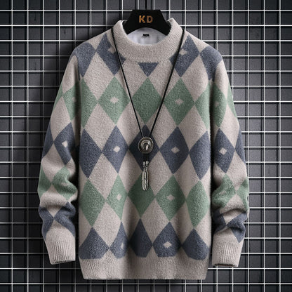 Suéter Casual Geométrico
