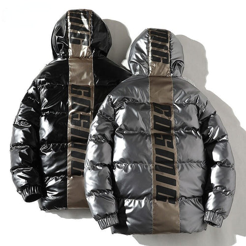 Jaqueta Bobojaco Puffer Nylon Glossy com Capuz