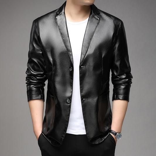 Jaqueta de Couro Slim fall winter