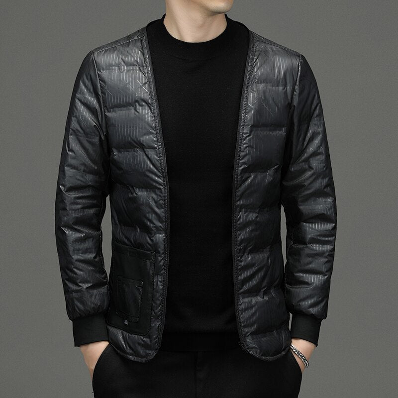 Jaqueta de Couro de Slim wool