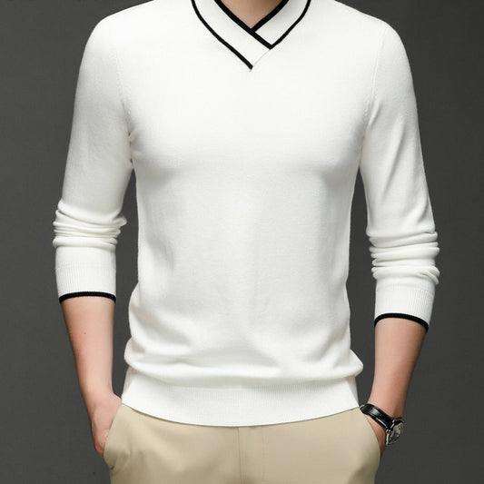 Suéter casual v-neck