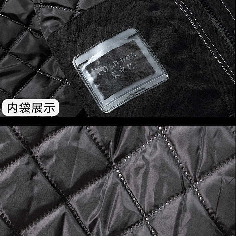 Casaco Parka New Black Modern