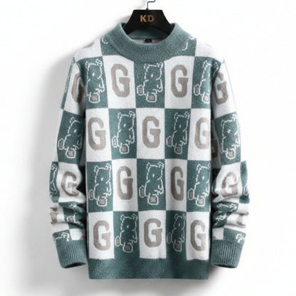 Suéter Masculino Gola alta Urso