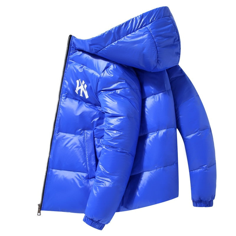 Jaqueta Puffer com Capuz e Isolamento Térmico